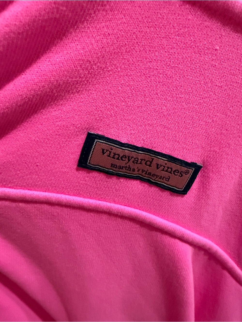 Vineyard Vines quarter zip pink pullover xl no neck tag - Picture 2 of 9